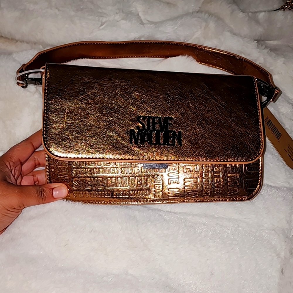 Bronze Chrome BMILO Steve Madden Crossbody